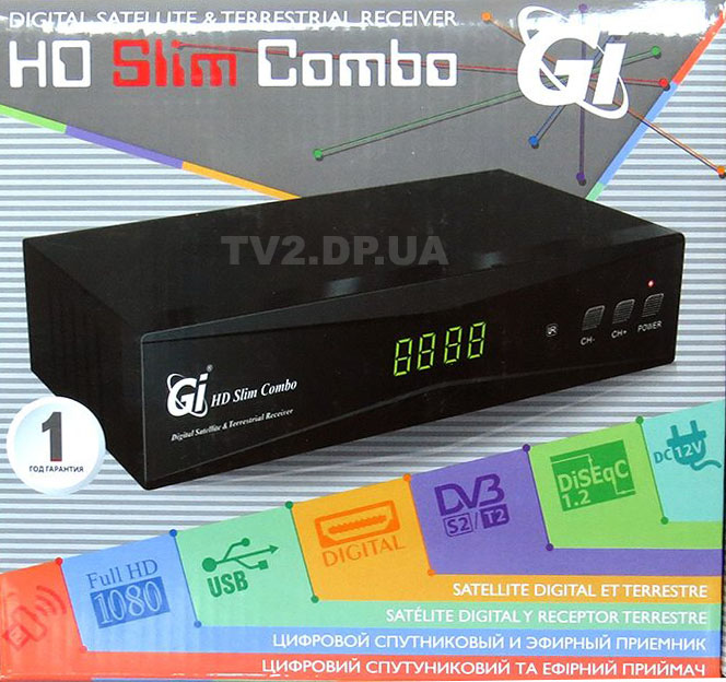 Gi HD Slim Combo Т2 ресивер